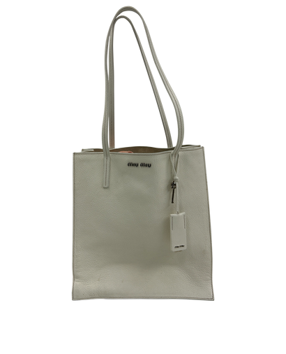 Madras Tote, 420&euro;, Bolso, Blanco, Animal - Piel, Vista frontal
